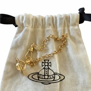 Vivienne Westwood Gold Orb Bracelet - 7.5”